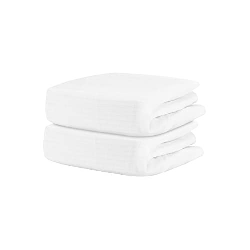Newton Baby Organic Crib Sheets (2-Pack) - Ultra-Breathable, Hypoallergenic Cotton - White