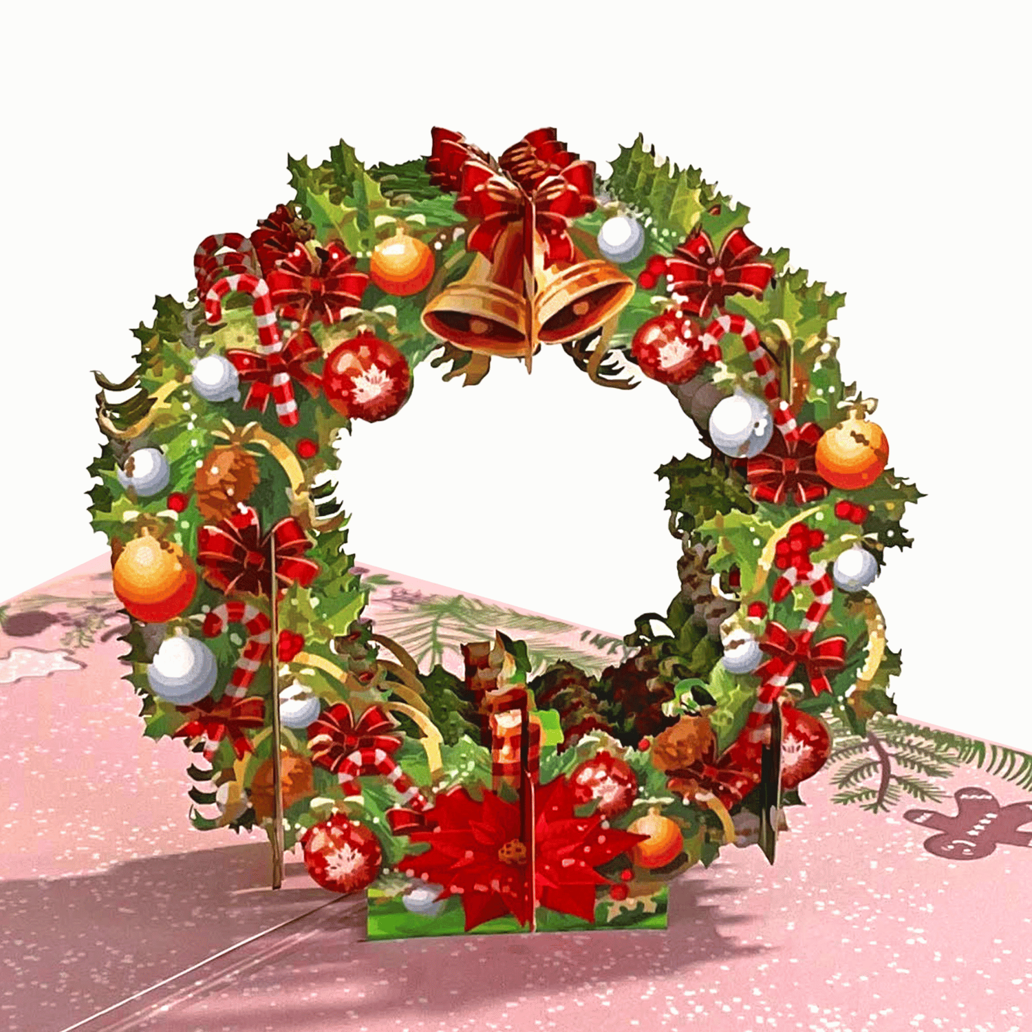 Handcrafted 3D Bamboo Christmas Card | Seasons Greetings