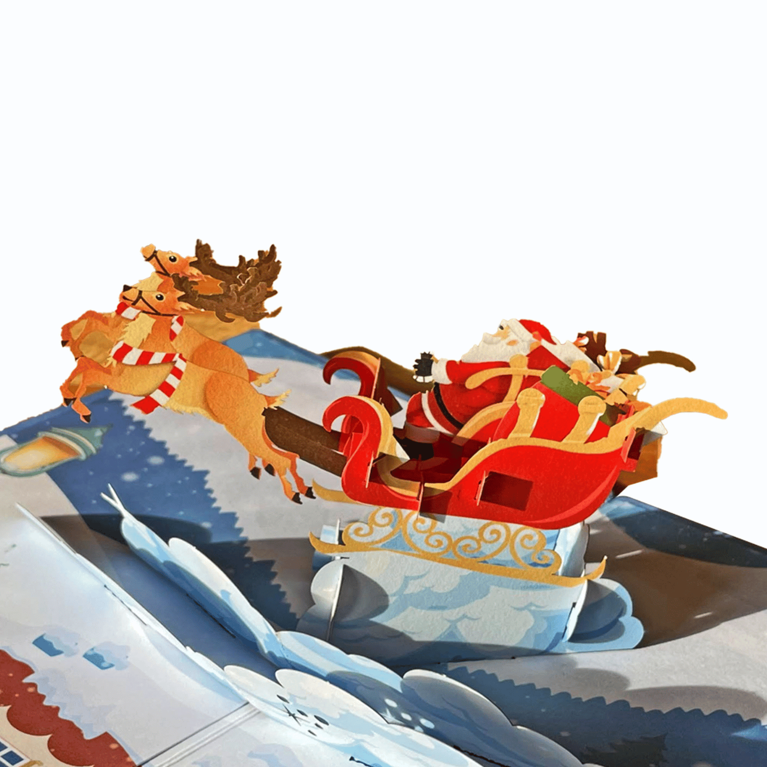 Handcrafted 3D Bamboo Christmas Card | Merry Christmas