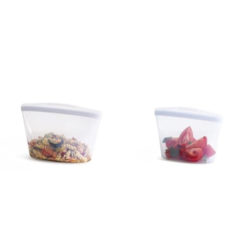 Stasher Reusable Silicone Bowls Versatile, Leak-Free, Dishwasher Saf