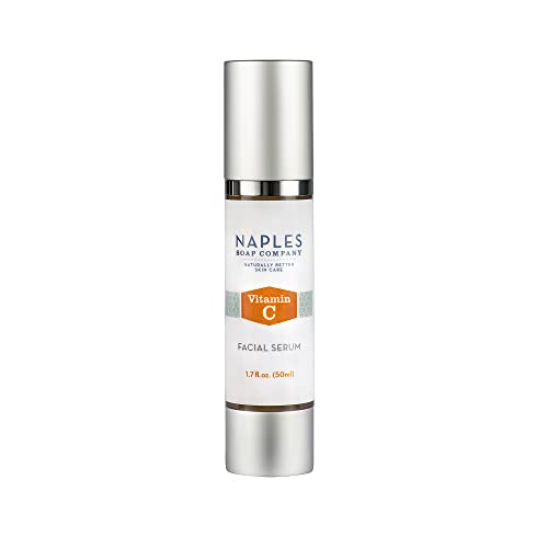 Naples Soap Company Face Serum - Brightening 20% Vitamin C, Vegan, 98% Naturally-Derived - 1.7 oz