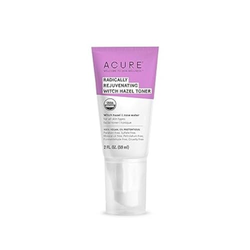 ACURE Face Toner - Restores Moisture & Oil Balance, Witch Hazel & Rose Water - 2 Fl Oz