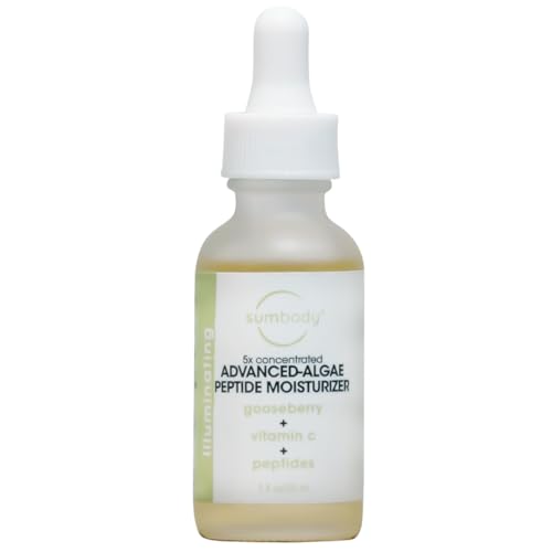 Natural Peptide Face Serum - Plump & Firm Skin, Reduces Fine Lines, Bakuchiol & Algae - 1oz