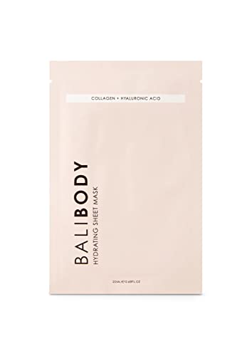 Bali Body Hydrating Sheet Mask - Intense Hydration, Luminous Skin, Vegan - 5 Pack