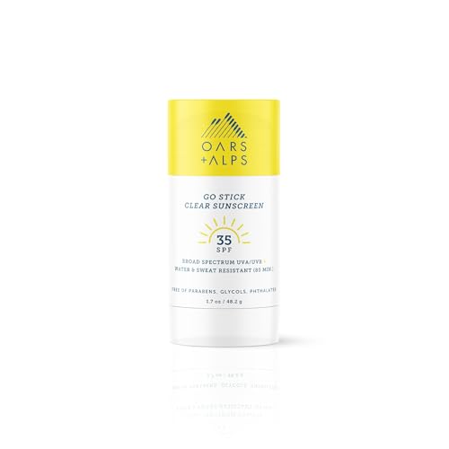 Oars + Alps Go Stick SPF 35 Sunscreen - Hydrating, Water-Resistant, TSA-Friendly - 1.7 Oz