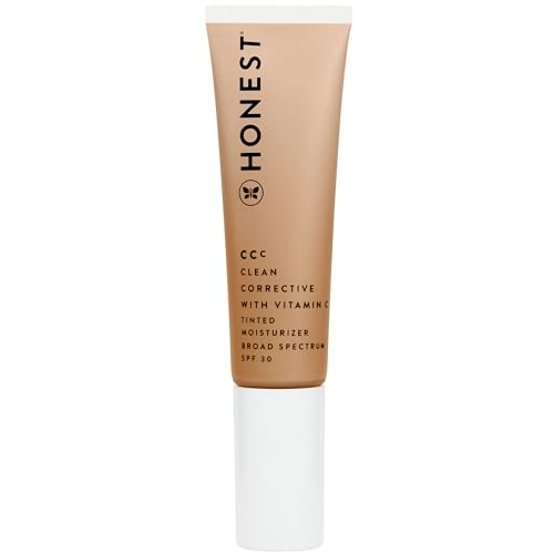 Honest Beauty Tinted Moisturizer - Hydrating, Mineral SPF 30, Vegan, Dermatologist Tested - 1 fl oz
