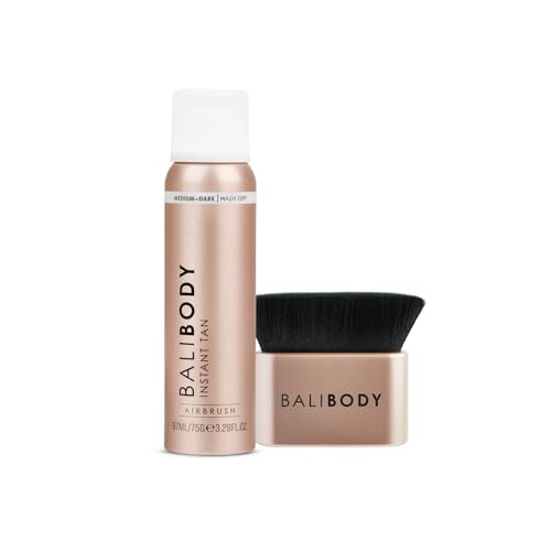 Bali Body Self Tanner - Instant Bronzed Finish, Skin Nourishing Ingredients + Brush Set