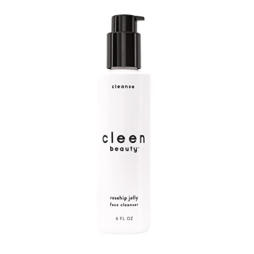 Cleen Beauty Rosehip Jelly Face Cleanser - Hydrating, Gentle Formula with Rosehip Oil - 6 fl. oz