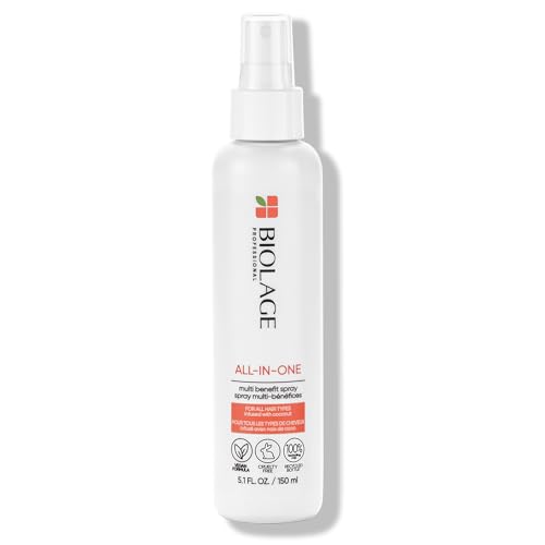 Biolage Hair Care Set - Multi-Benefit Coconut Spray for All Hair Types, Vegan, 5 Fl. Oz