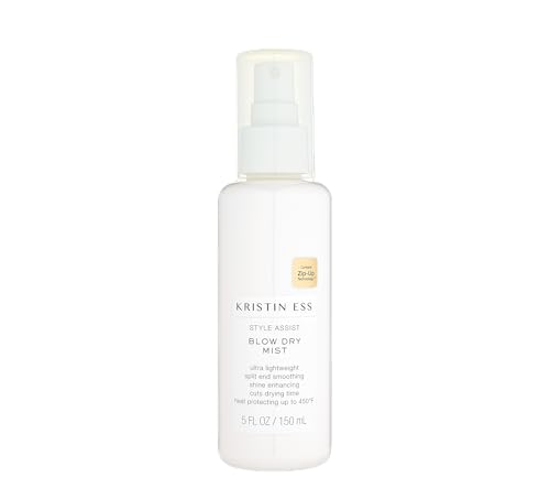Kristin Ess Blow Dry Mist - Frizz Control, Shine Enhancer, Thermal Protection - 8oz