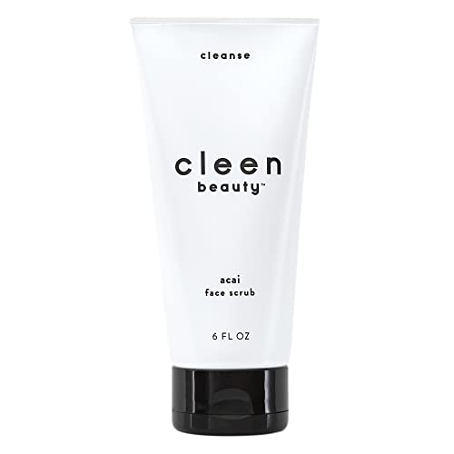 Cleen Beauty Acai Exfoliator - Nourishing Face Scrub with Brazil & Avocado Oil - 6oz
