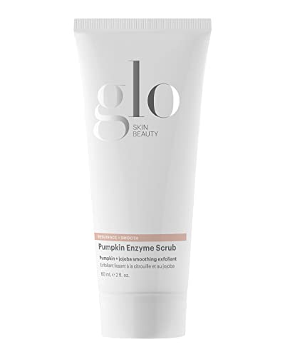 Glo Skin Beauty Pumpkin Enzyme Exfoliator - Gentle Skin Polisher, Jojoba Beads - 4oz