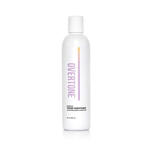 oVertone Hair Conditioner - Neutralizes Brassiness, Vegan with Shea Butter & Coconut Oil - 8 oz