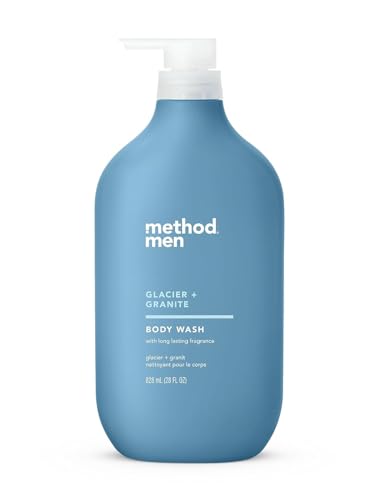 Method Men Body Wash - Biodegradable, Paraben & Phthalate Free, Fresh Glacier Scent - 28oz