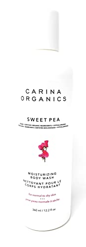 Carina Organics Body Wash - Daily Moisturizing, Vegan, Hypoallergenic, 100% Biodegradable - 16oz