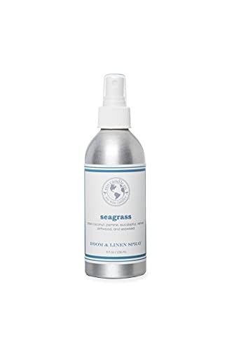 Eco Candle Co. Room & Linen Spray - Freshens with Natural Essential Oils, Seagrass Scent - 8oz