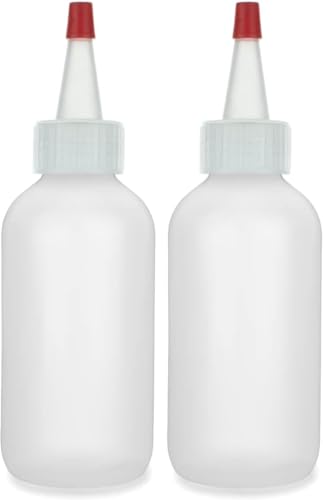 BRIGHTFROM Squeeze Hair Color Applicator Bottles - Leak-Proof, Refillable, 4oz - Pack of 2