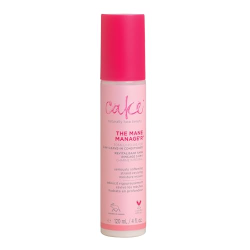 Cake Beauty Leave-in Conditioner - Moisturizes & Softens with Biotin, Coconut Oil - 4 Fl Oz