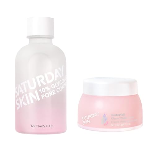Saturday Skin Pore Clarifying Toner - Exfoliating Glycolic Acid, Hydrating Glacier Water - 150ml