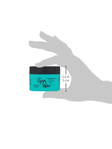 PiperWai Natural Deodorant - Odor Protection, Vegan, Aluminum-Free, Activated Charcoal - 50g