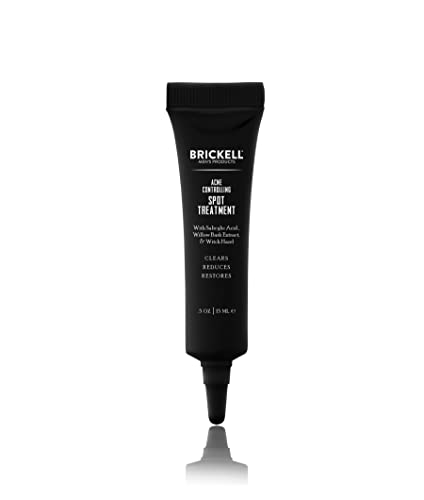Brickell Men's Acne Spot Treatment - Reduces Blemishes, Soothes Inflammation - 0.5 oz