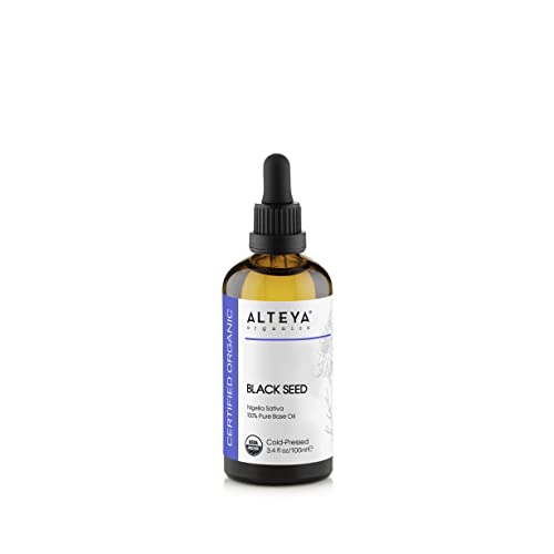 Alteya Organics Black Seed Oil - Antioxidant-Rich Carrier Oil for Skin & Hair, 3.4 Fl Oz