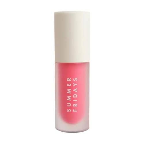 Summer Fridays Dream Lip Oil - Tinted Hydration, Vitamin E Nourishment - Pink Cloud, 0.15 Oz