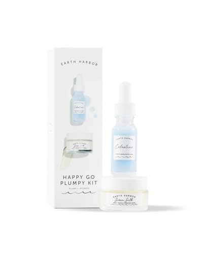 Earth Harbor Skin Care Set - Hydra-Plumping Serum & Multi-Tasking Creme for Radiant Skin - 25mL