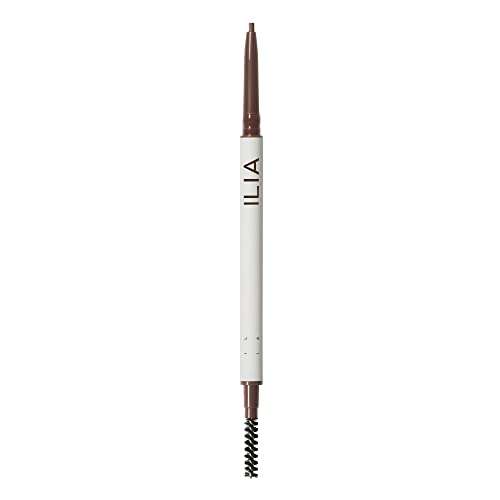 ILIA Brow Pencil - Natural-Looking Definition, Vegan & Cruelty-Free - Soft Brown, Micro-Tip