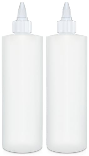 BRIGHTFROM Condiment Squeeze Bottles - Leak-Proof, BPA-Free, Reusable - 12oz, 2 Pack