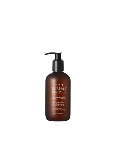 John Masters Organics Body Wash - Hydrating Formula, Geranium & Ylang Ylang Scent - 8oz