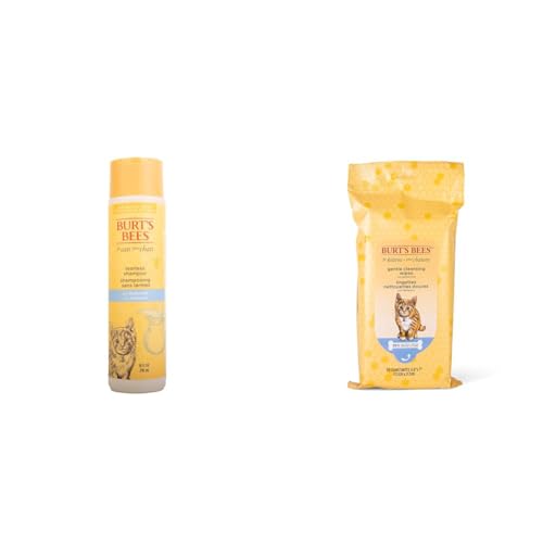 Burt's Bees Pet Shampoo & Wipes Bundle - Tearless, Natural Ingredients, pH Balanced - 10oz & 50ct