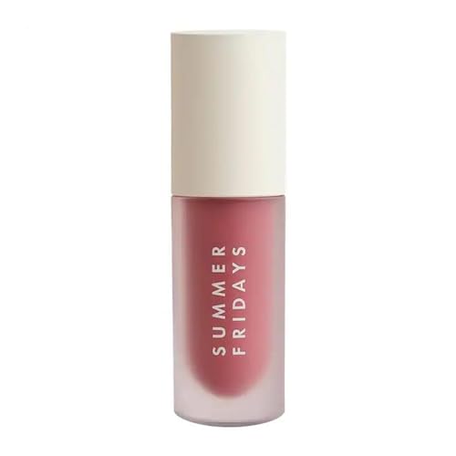 Summer Fridays Lip Oil - Deep Hydration, High-Shine Tint, Vegan Ingredients - Soft Mauve, 0.15 Oz