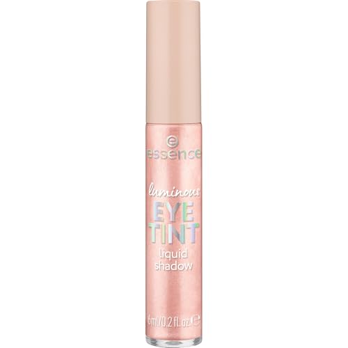 essence Luminous Eye Tint - Smudge-proof, Vegan Formula with Shimmery Finish - 01 Dazzling Rose