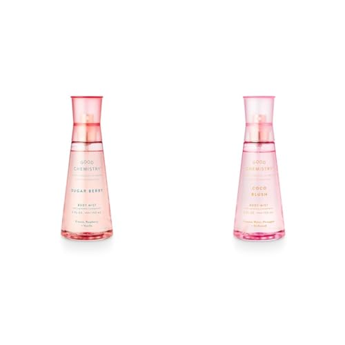 Good Chemistry Body Mist 2-Pack - Vibrant Freesia & Coconut Scents, Vegan & Cruelty-Free
