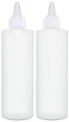 BRIGHTFROM Squeeze Bottles - BPA-Free, Leak-Proof, Versatile for Sauces & Crafts - 8oz, 2 Pack