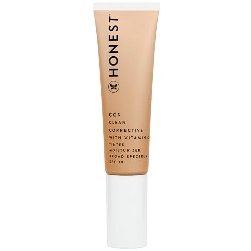 Honest Beauty Tinted Moisturizer - Vitamin C, Mineral SPF 30, Vegan - Alabaster Fair Light, 1 fl oz