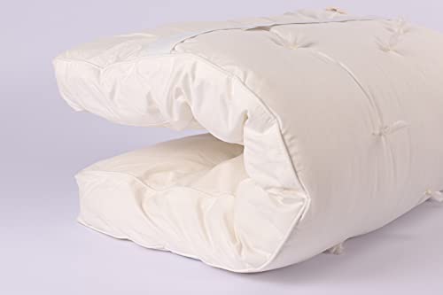 Sleep and Beyond myWoolly Latex Topper - Comfort & Moisture-Wicking, Oeko Tex Certified - Queen 3in