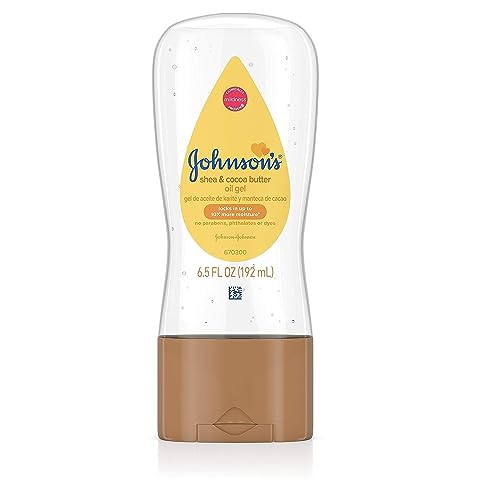 Johnson's Baby Oil Gel - Moisturizes Delicate Skin, Shea & Cocoa Butter - 6.5 fl. oz