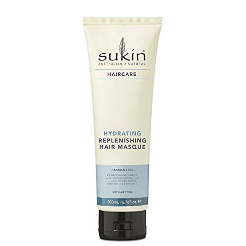 Sukin Hair Mask - Deeply Hydrating for Dry, Frizzy Hair, Vegan & Cruelty Free - 6.76oz