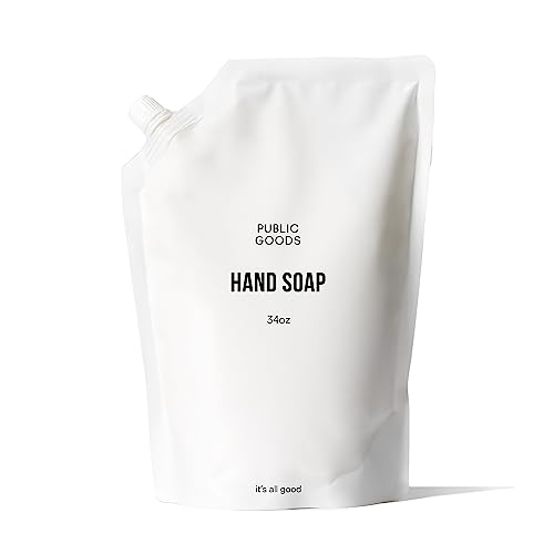Public Goods Hand Soap - Natural Essential Oils, Non-Irritating Formula, 34 Fl Oz Refill