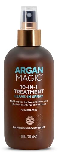 Argan Magic Leave-in Hair Conditioner - Nourishing 10-in-1 Treatment for All Hair Types - 8oz