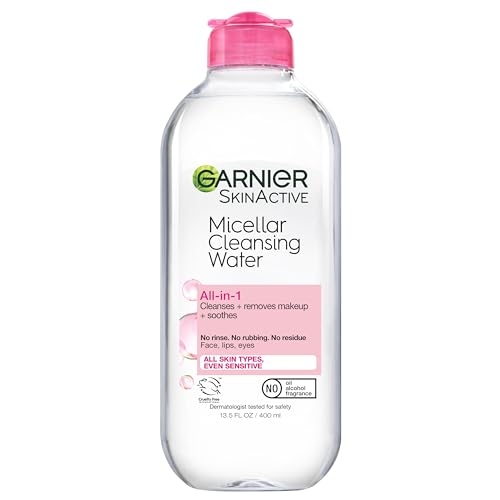 Garnier Micellar Water Facial Cleanser - Hydrating Makeup Remover, Vegan, 13.5 Fl Oz