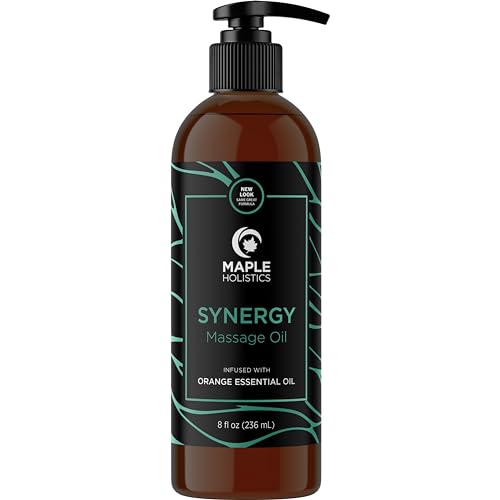 Maple Holistics Body Oil - Relieves Sore Muscles, Nourishing Lavender & Sweet Almond - 8oz