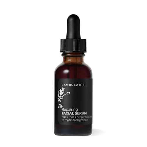 Bambu Earth Face Serum - Brightens, Hydrates & Repairs Skin Tone - 1 oz with Rosehip & Pumpkin Oils