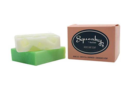 Adams Ale Men's Sports Bar Soap - Moisturizing Exfoliation, Green Tea & Lemongrass - 2 Bars