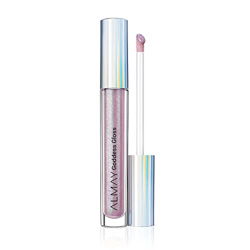 Almay Lip Gloss - High Shine, Hypoallergenic, Flocked Applicator - Holographic Glitter, 0.9 Oz