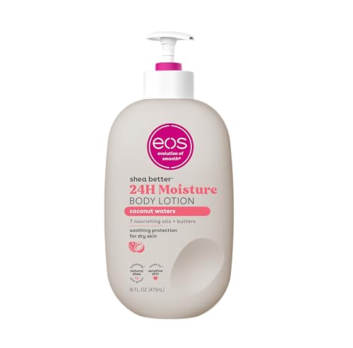 eos Body Lotion - 24-Hour Moisture, Natural Shea Butter, Lightweight, Coconut Waters - 16 fl oz