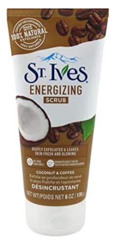 St. Ives Body Scrub - Deep Exfoliation, Oil & Paraben Free, Energizing Coconut & Coffee - 6oz