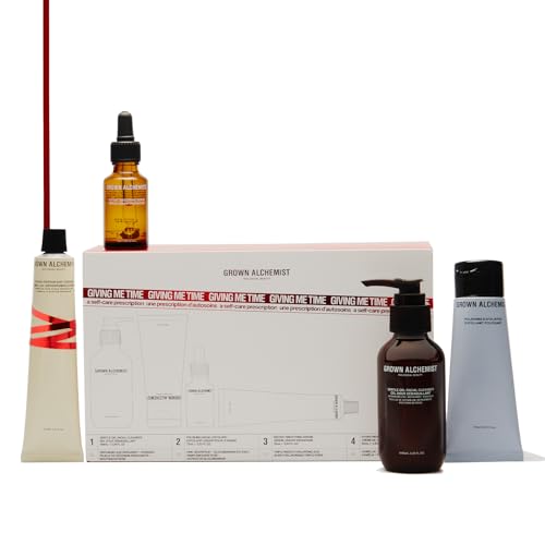 Grown Alchemist Skin Care Set - Revitalizes Skin, Deep Hydration, Natural Ingredients - 4pcs
